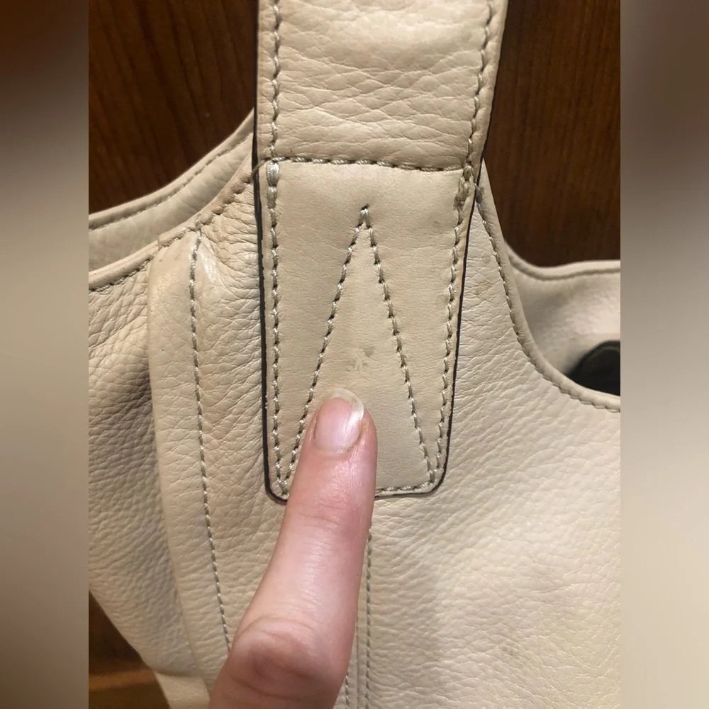 B. Makowsky Beige Genuine Leather Handbag |Blush Beige Tan Purse